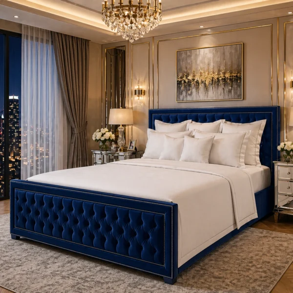 Chesterfield Upholstered Storage Bed in Multiple Colors