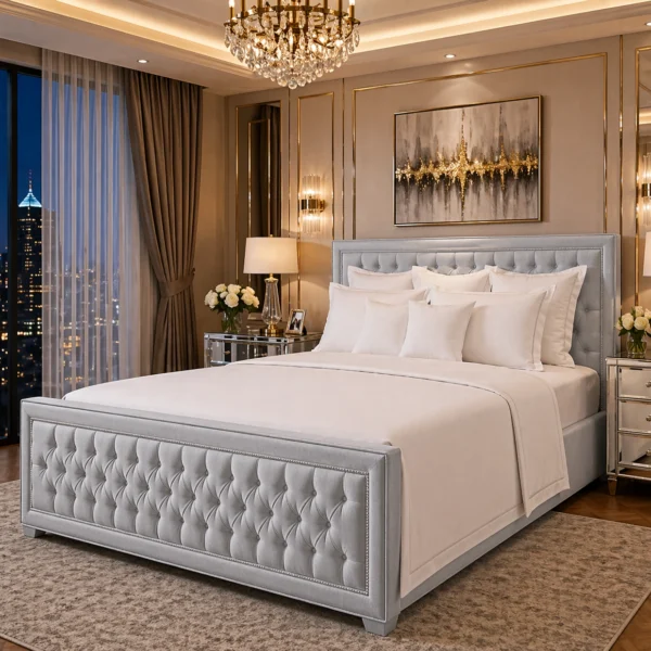Chesterfield Upholstered Storage Bed in Multiple Colors