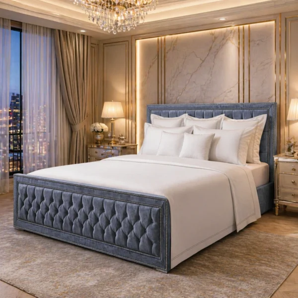 Chesterfield Upholstered Storage Bed in Multiple Colors