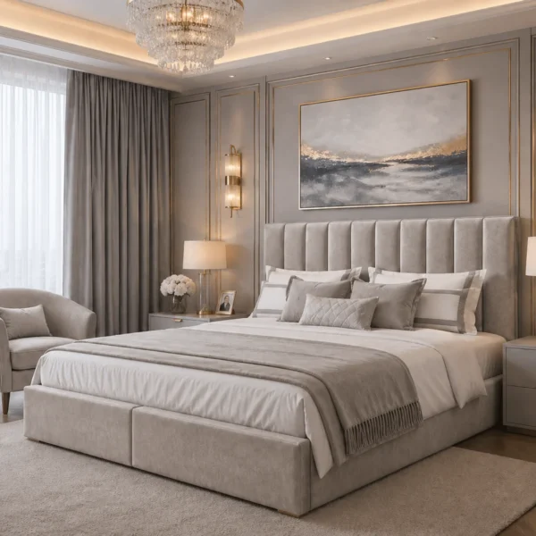 Jasmin Ottoman Bed – Luxury Storage Bed with Lift-Up Function
