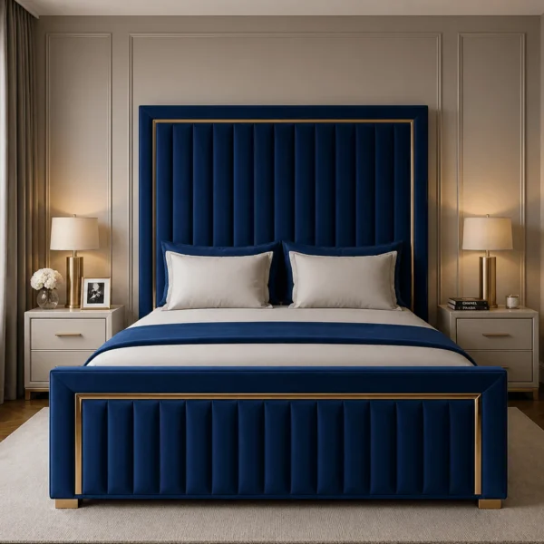 Plush Upholstered Luxury Plush Bed Frame Only– Deluxe Upholstered Bed UK