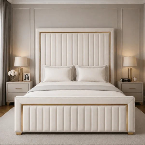 Plush Upholstered Luxury Plush Bed Frame Only– Deluxe Upholstered Bed UK