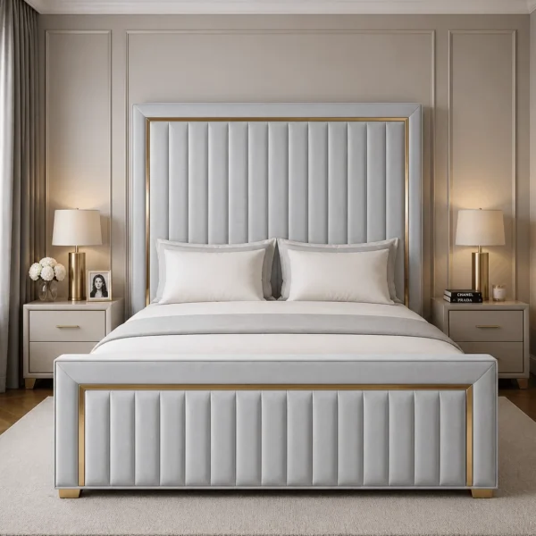 Plush Upholstered Luxury Plush Ottoman Bed with Storage – Deluxe Upholstered Bed UK