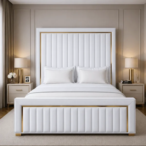 Plush Upholstered Luxury Plush Bed Frame Only– Deluxe Upholstered Bed UK