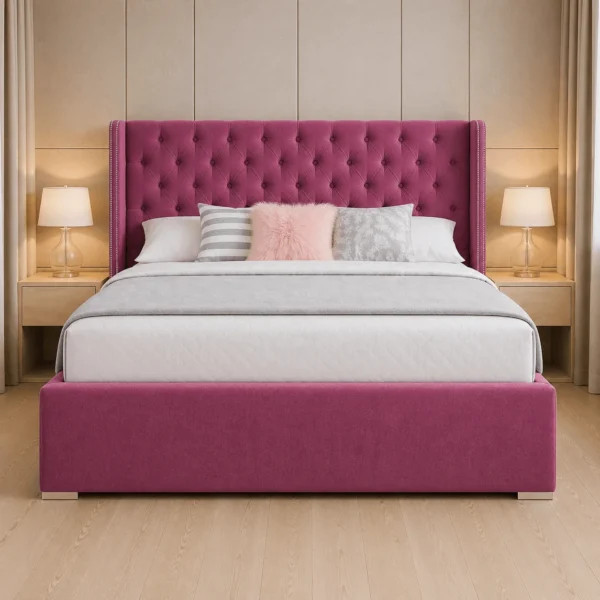 Oxford Plush Ottoman Bed with Storage – Modern Luxury Upholstered Bed
